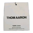 THOM AARON HIDDEN BUTTON-DOWN 100% LINEN SHIRT SKY BLUE SIZE MEDIUM 