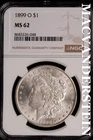 1899-O Morgan Dollar-NGC MS 62 Brilliant Uncirculated #SLM662