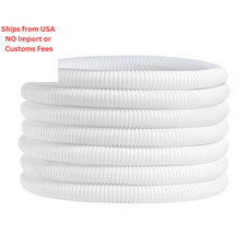 30ft Dog Cat Cord Protector Electric Wires Covers Wire Loom 30ft, White