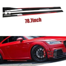 For Audi Tt Rs 8j 8n Coupe Gloss Black Red Side Skirt Extension Spoiler Splitter For Audi Tt Rs 8j 8n Coupe Gloss Black Red Side Skirt Extension Spoiler Splitter