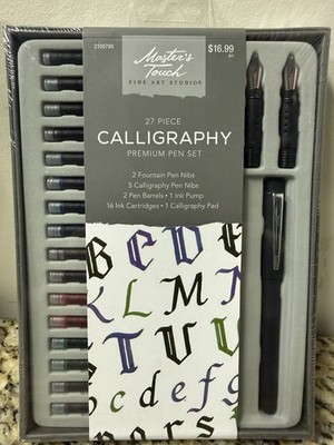 Master's Touch Fine Art Studio 27 Piece Calligraphy Premium Pen set  GV 