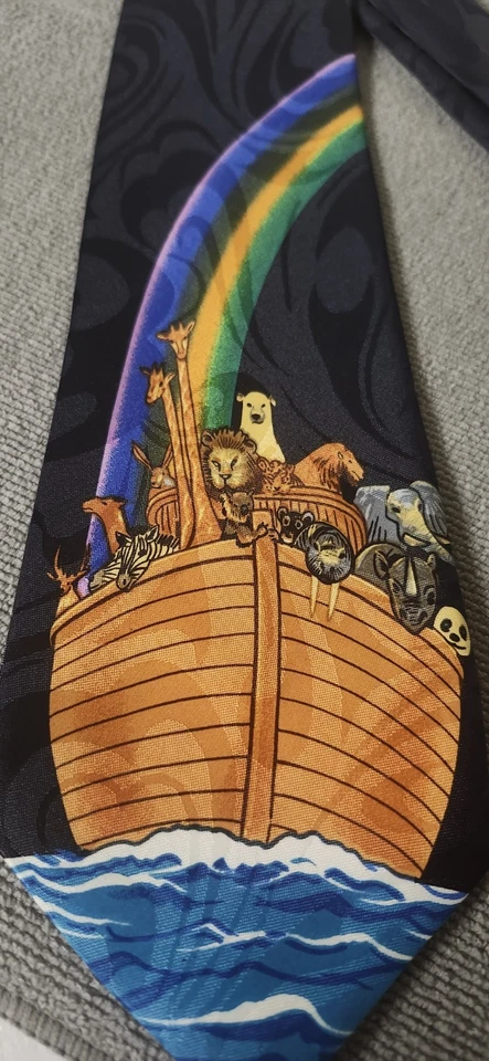 Corbata vintage del Arca de Noé de Rogers. "1997" en excelente estado Foto 4 de 4
