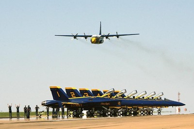 BLUE ANGELS C-130 HERCULES TRANSPORT 'FAT ALBERT'  PHOTOGRAPH PHOTO PRINT