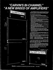 VINTAGE 1980 CARVIN BI-CHANNEL GUITAR AMPLIFIERS PRINT AD