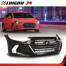 Fit For 2017 2018 Hyundai Elantra Front Bumper Cover Set New