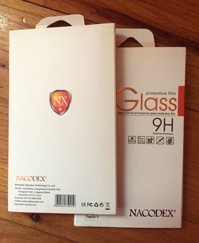 NACODEX HD Premium Tempered Glass Screen Protector For Apple Ipod touch 5-1 pack - Zdjęcie 2 z 2