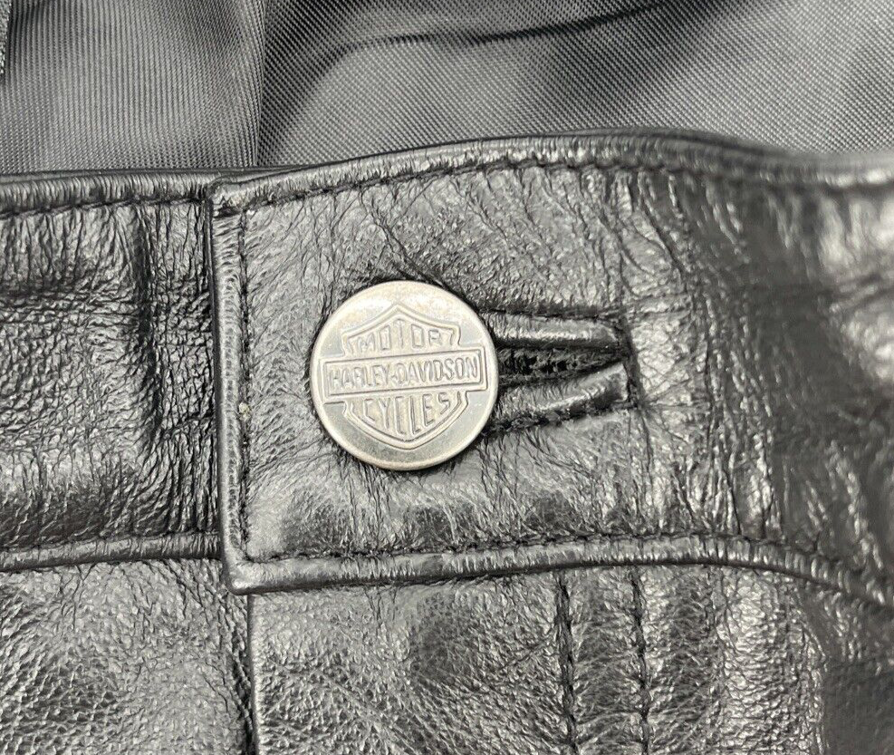 Harley Davidson Leather Pants Mens 34 Black | eBay