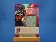 Rashaad Penny Spectra 2018 RC Rookie Patch Autograph 02/25 Pink Hyper Prizm Auto