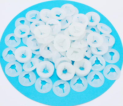#ad 150Pcs Plastic Washers Three Fork Designed Washers Backs for Teddy Bear Doll Ani $14.11