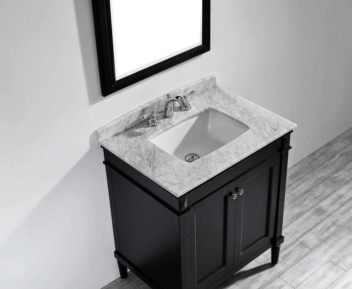 30 inch black bathroom 2024 vanity without top