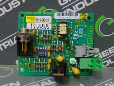 USED Allen Bradley 80190-640-02-R Temperature Feedback Board 80190-639-02A Rev B