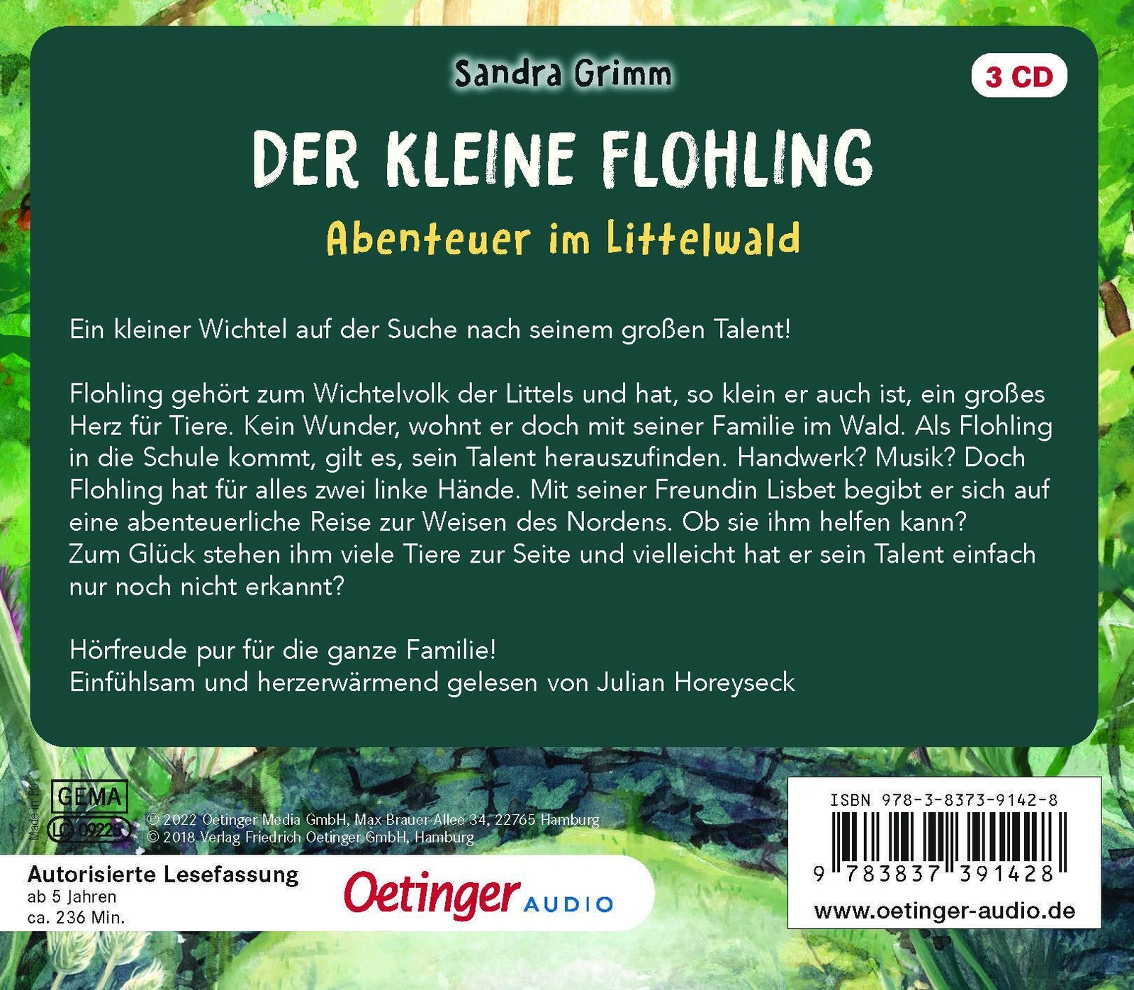 Thumbnail - Der Kleine Flohling 1. Abenteuer Littelwald | Sandra Grimm | Deutsch |