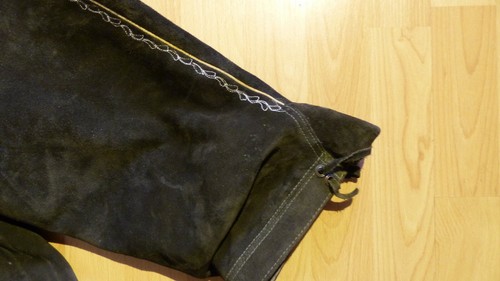 Trachten Lederhose Kniebund Gr. 50-52 ca. Tracht mit Salzburger Stickerei - Bild 5 von 5