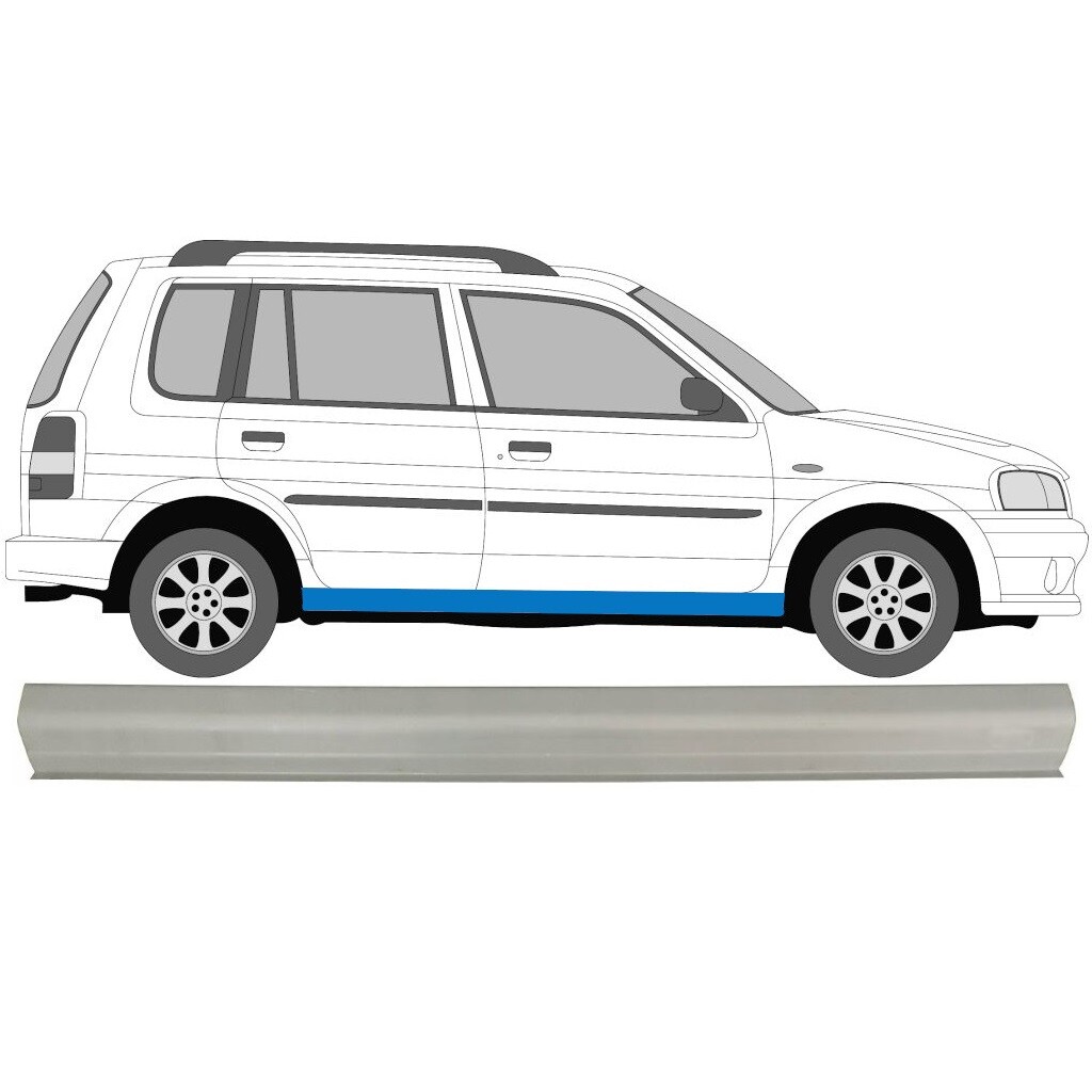 MAZDA DEMIO 1996-2001 SILL REPAIR PANEL ROCKER PANEL / RIGHT = LEFT