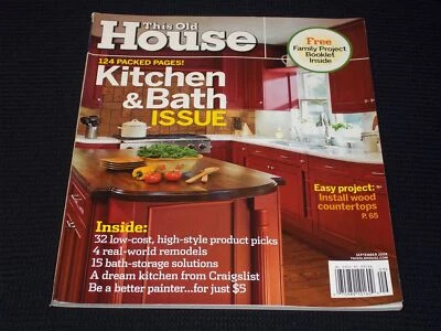 2008 SEPTEMBER THIS OLD HOUSE MAGAZINE - KITCHEN & BATH FRONT COVER - H 2707 - Image 1 of 2