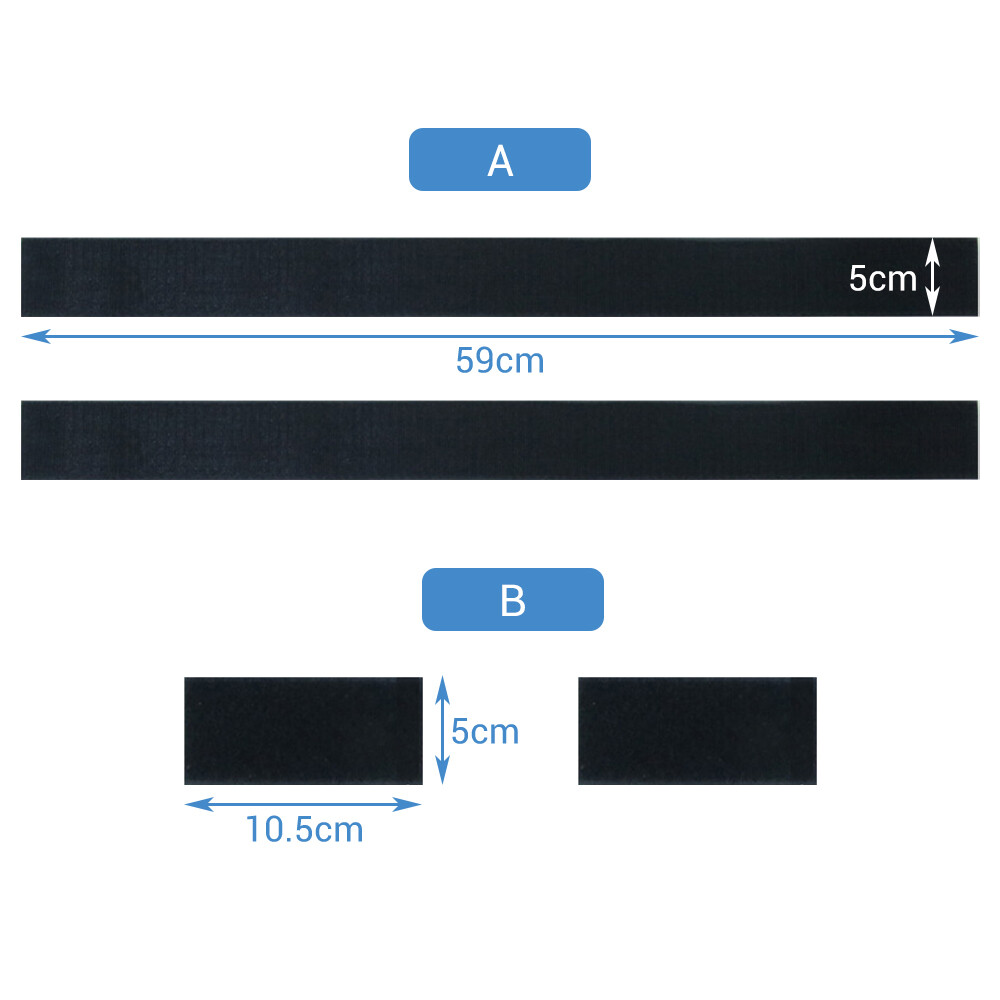 4Pcs Nylon 60cm Car Trunk Organizer Fixing Belt Storage Bag Tapes