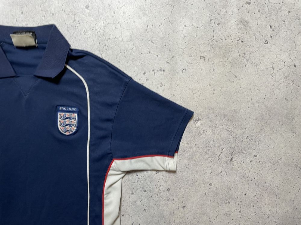 Vintage 90s Football Polo Shirt Umbro England National Team