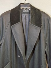 Nos Jofeld Double Breasted Trench Dress Coat Black Women's Plus Sz 22w