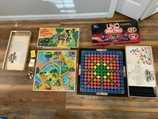 Uno Wild Game 1983 + 1979 Wiggily + 1971 battleship + payday + jeopardy  people 