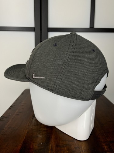 Nike Hat Cap Snap Back Adult One Size Gray Embroidered Acrylic Wool Blend Skate - Picture 5 of 13