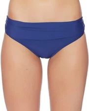 Athena Women's 178919 Cabana Solids Lani Banded Bikini Bottom Swimwear Size M