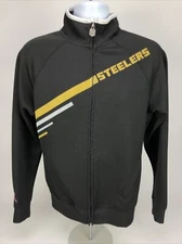 Pittsburgh Steelers NFL Pro Line Mens Full Zip Heavyweight Sweatshirt Small 
