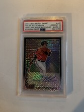 Adley Rutschman Rookie  silver Black  mojo Auto /4 PSA 10. POP 1  