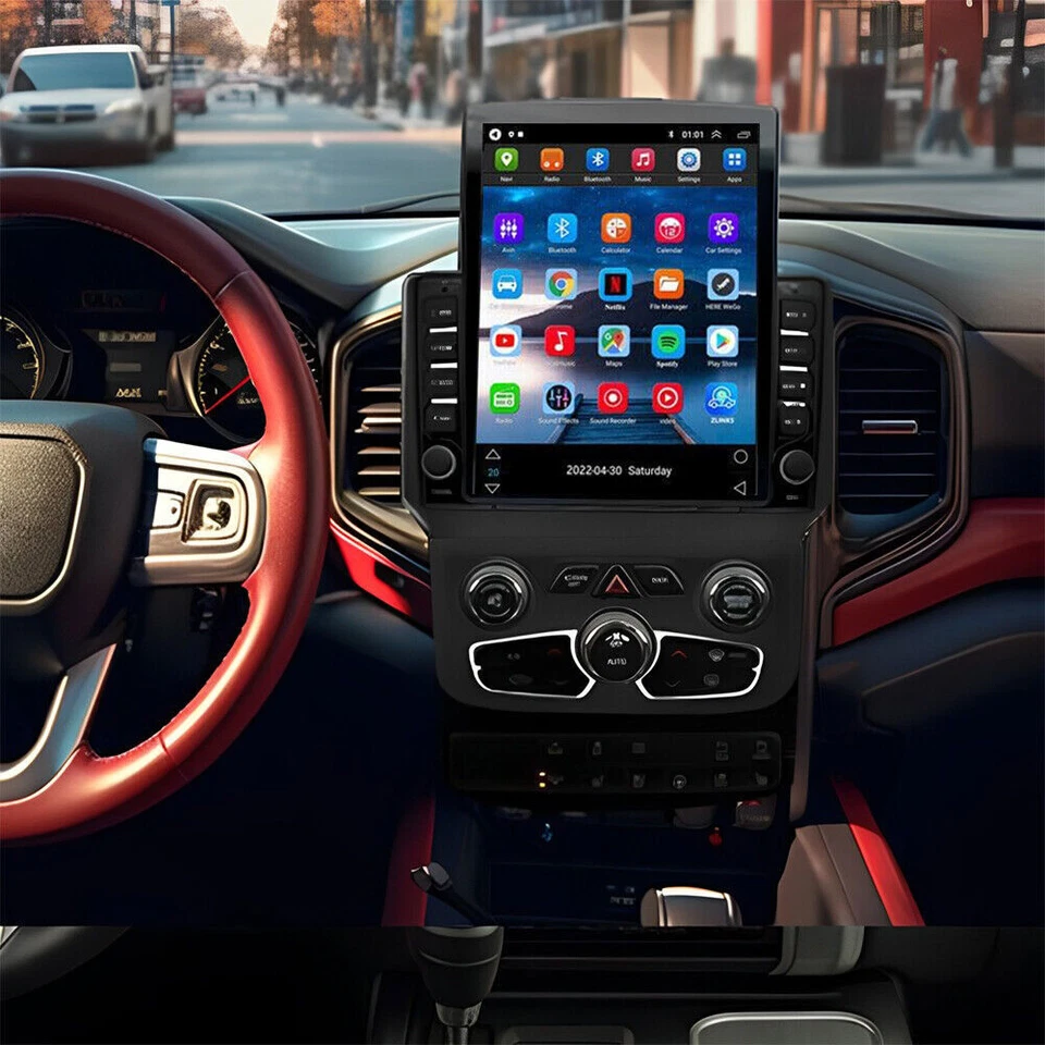 For 2013-2018 Dodge Ram 1500 2500 3500 Radio Android 13 Stereo Carplay Navi WIFI Foto 3 de 4