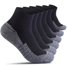 Cotton Socks for Men Low Cut Max Cushion Thick Athletic Ankle Mens Sock for H...
