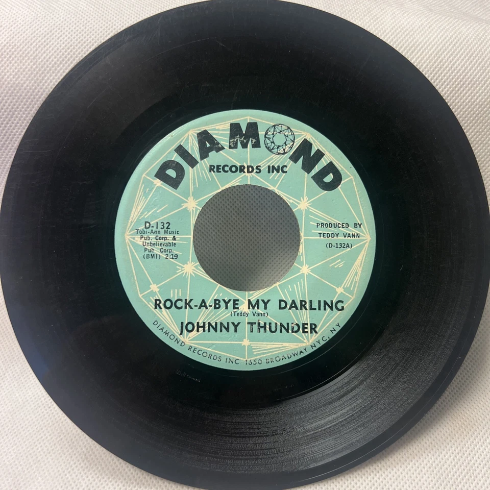JOHNNY THUNDER: Rock-a-Bye My Darling / Rosy Dance RARE NORTHERN SOUL 7" 45 VG+ - Image 2 of 4
