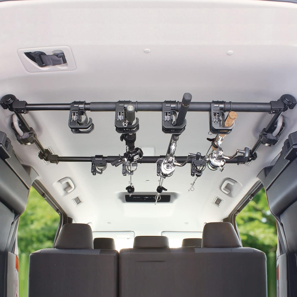 Heavy-Duty Vehicle Fishing Rod Holder, 6 Rods, Adjustable 34-57 Inch Rack | eBay Heavy-Duty Vehicle Fishing Rod Holder, 6 Rods, Adjustable 34-57 Inch Rack | eBay