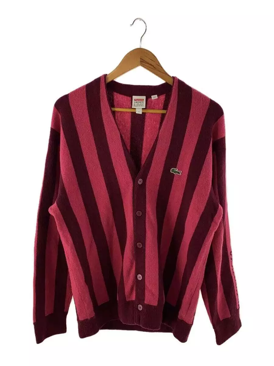 Veste cardigan rose Supreme × LACOSTE L!VE M occasion