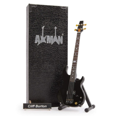 Cliff Burton Bassgitarre Miniatur Nachbau | Metallica | Handarbeit Musik Geschenke