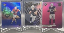 2024 Brock Bowers- Raiders Rookie TE (3) Card Parallel Lot: Prestige Blue /299