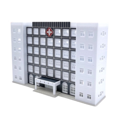 Outland Models Railroad Scenery Modern Large Hospital/ Medical Centre N Scale US