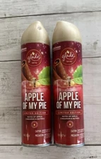 APPLE OF MY PIE Glade Air Freshener Fall Deodorizer Can Spray 2 Pack Lot