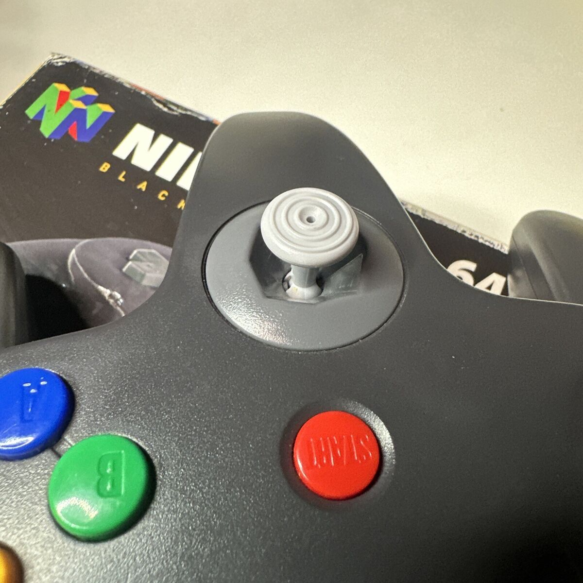 BLACK N64 Controller In Box Official Nintendo 64 OEM BLACK N64 Controller In Box Official Nintendo 64 OEM