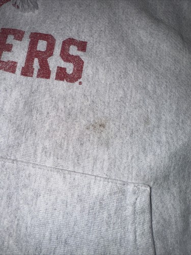 Vintage Champion Reverse Weave Wisconsin University Badgers College Hoodie Sz M - Picture 12 of 16