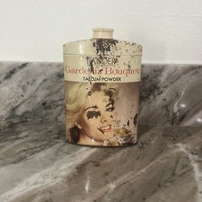 Talcum Bath Powder Tin Lander Gardenia Bouquet Vintage