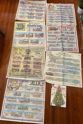 Lot of 7 Mardi Gras Float Bulletins 2025 Arthur Hardy Mardi Gras Guide Magazine