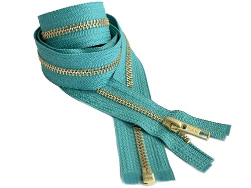 36 Inch Metal Zipper YKK #5 Golden Brass Medium Weight Separating Made in USA - Picture 56 of 127