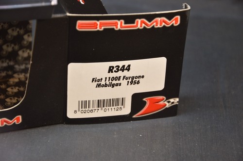 Brumm 1/43 Fiat 1100 Y Furgoneta Mobilgas 1956 R344 Die Cast Made IN Italy - Imagen 3 de 3