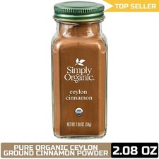 Simply Organic Ceylon Ground Cinnamon 2.08oz Non-GMO Organic Powder