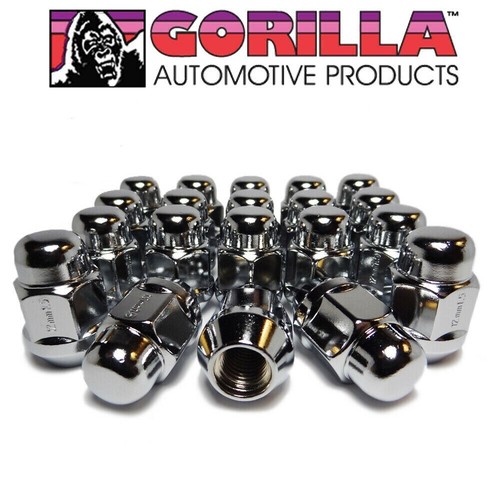 Gorilla Chrome Lug Nuts C5 C6 17 18 19 20" Chevrolet Corvette Wheels