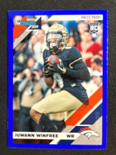 NFL - Juwann Winfree 2019 Panini Donruss Press Proof Blue RC - Broncos