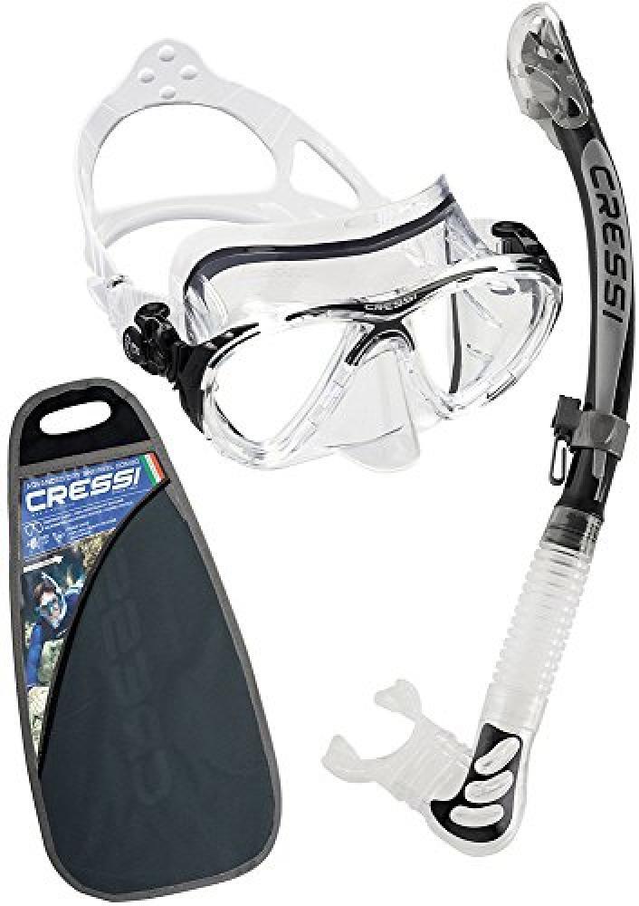 Cressi Big Eyes Evolution & Alpha Ultra Dry Professional Combo, Set per Immersio