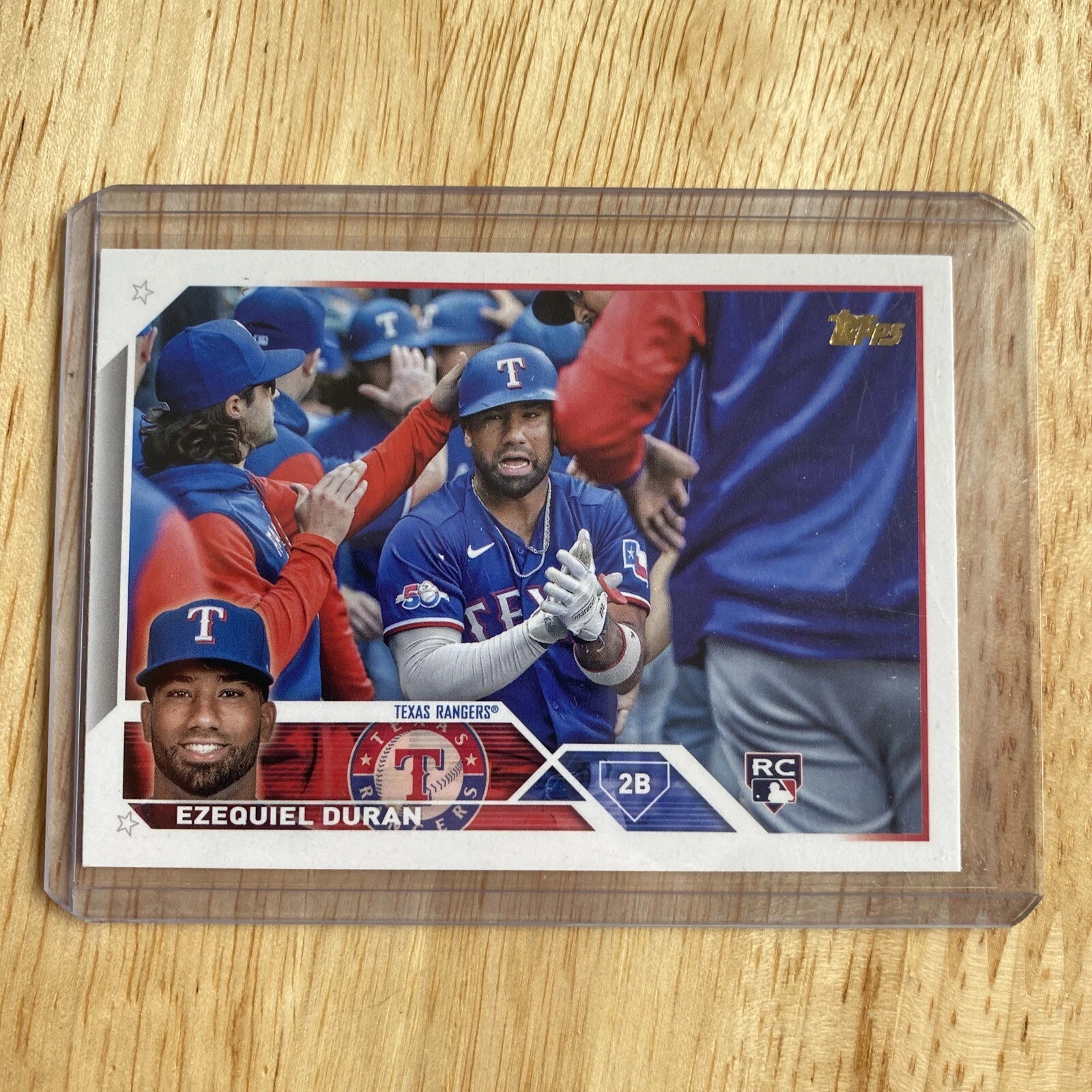 2023 Topps Series 1 Golden Mirror SSP Image Variation #286 Ezequiel Duran RC