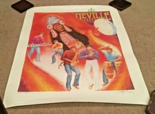 VINTAGE & RARE 1982 NEVILLE BROTHERS MARDI GRAS INDIAN POSTER OLD NEW ORLEANS