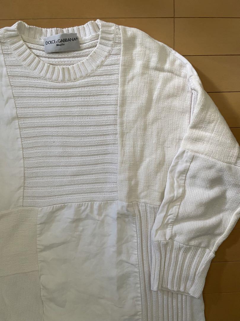 Dolce&Gabbana Men M 90S Vintage Knit Maglie Patchwork