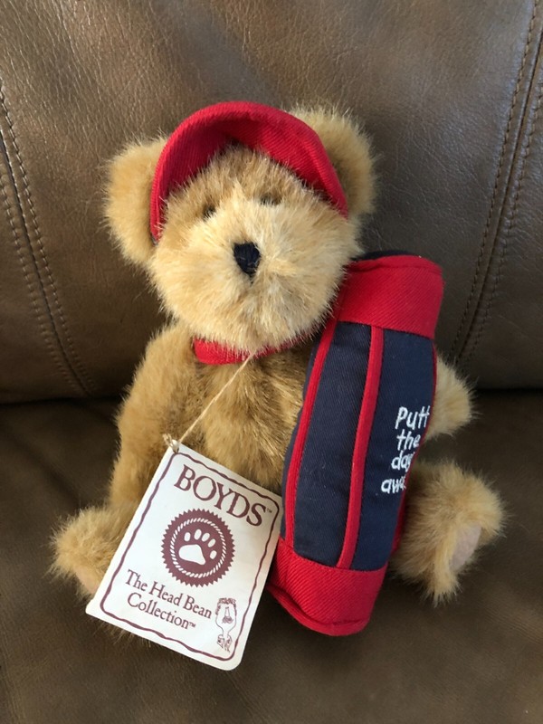 BOYDS GOLFER BEAR 2004 "HOLE N ONE" BEAR "THINKIN OF YA" SERIES GENUINE